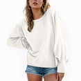 thumbnail image 6 of Towmus Womens Oversized Sweatshirt Crewneck Long Sleeve Shirts Pullover Sweatshirts Y2k Winter Clothes, 6 of 6