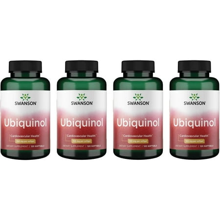 Swanson Ubiquinol 100 mg 120 Sgels 4 Pack
