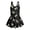 Black Honeycomb Bee Print, variant on COEQINE Girls One Piece Swimsuit with Attached Liner, Scoop Neck V-Back Swim Dress for Swim Lessons, Polyester Spandex Bathing Suit for Girls 3-4 Year Olds, Cute Otter Seagrass Blue