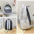 thumbnail image 6 of JKCCZLL Y2k Backpack Whimsical Backpack Cute Stripe Bookbag Japanese Medium Daypack Cutecore Supplies,Large Striped Star, 6 of 7