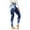 Dark Blue, variant on Luxalzxs Womens High Waisted Seamless Workout Leggings Butt Lifting Gym Yoga Pants Full Length Tie-Dye Tummy Control Tights