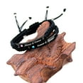 thumbnail image 4 of Uloveido Always Forever Bracelets for Couples Handmade Black Engraved Bracelets for Boyfriend and Girlfriend Birthday Anniversary Bracelet Gift Y781, 4 of 7