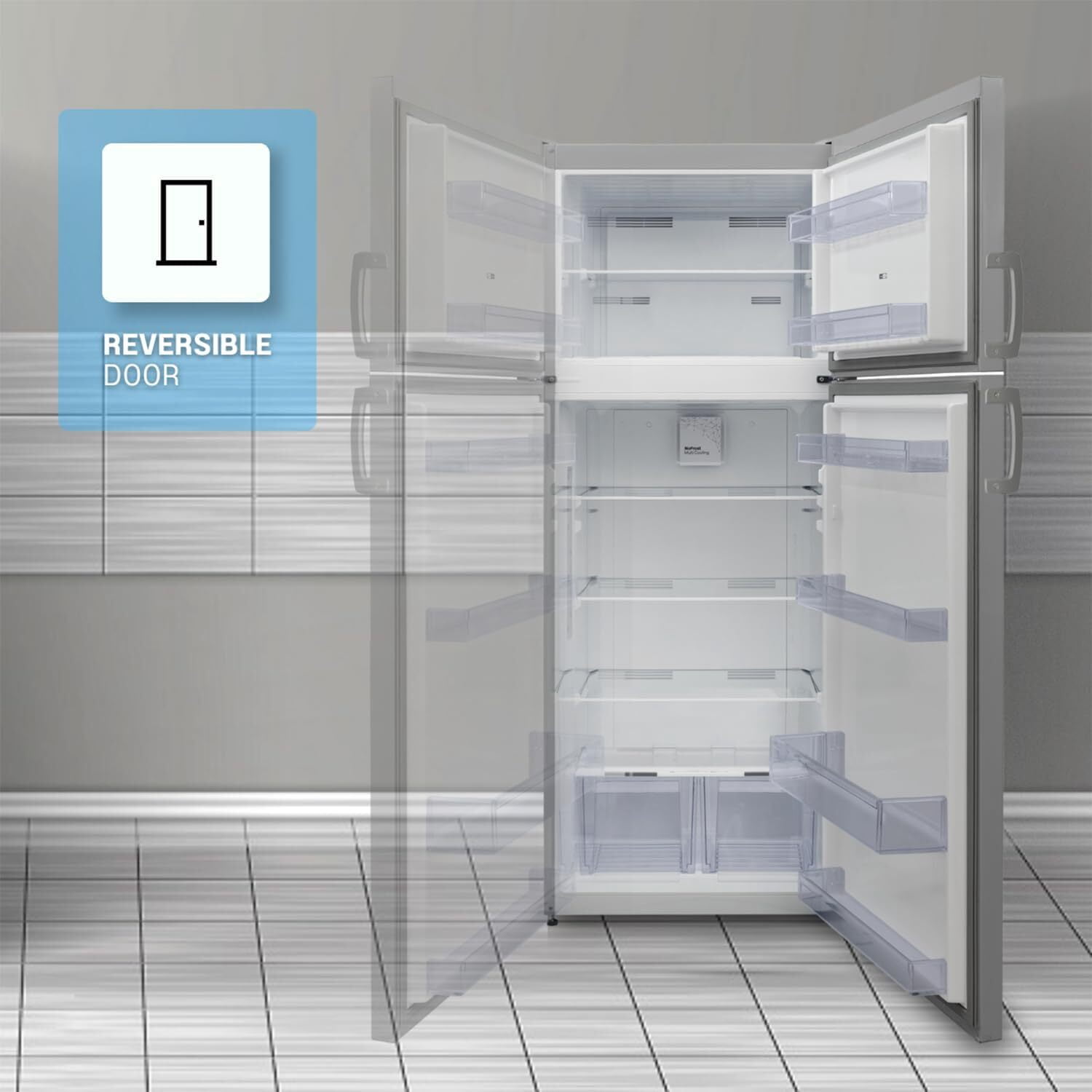Equator 14 cf Stainless Refrigerator-Freezer Top Mount Frost Free E-Star Europe