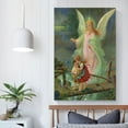 thumbnail image 5 of Guardian Angel Vintage Living Room Wall Art Poster Scroll Canvas Painting Picture Living Room Decor Home 12x18inch(30x45cm), 5 of 6