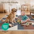 thumbnail image 4 of ODIKA 2'x3' Ultra-Soft Accent Mat, Front Door Minimalist Contemporary Muted Tonal Segments Bedside None Washable, Bare feet friendly, Easy Care Indoor rug for Bedside, Footrest, 4 of 7