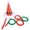 01#D, variant on Christmas Hat Toss Game, Inflatable Santa Hat Ring Toss Set, Holiday Party Activity With Four Rings, Indoor Outdoor Family Competition Game For Seasonal Celebrations