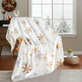 thumbnail image 2 of Christmas Throw Blanket Christmas Snowflake Blanket Ultra Soft Flannel Fleece Blankets Winter Plush Fuzzy Warm Bed Blankets Xmas Holiday Decor for Couch Bed 50" X 60", 2 of 7