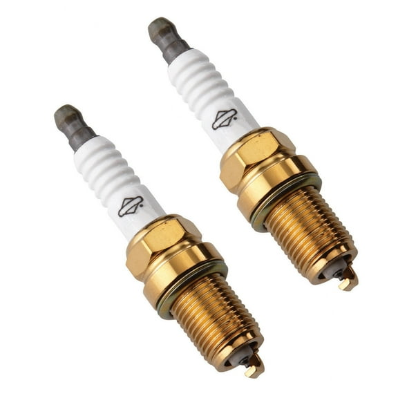 Briggs & Stratton 2 Pack of Genuine OEM Spark Plugs # 696202-2PK