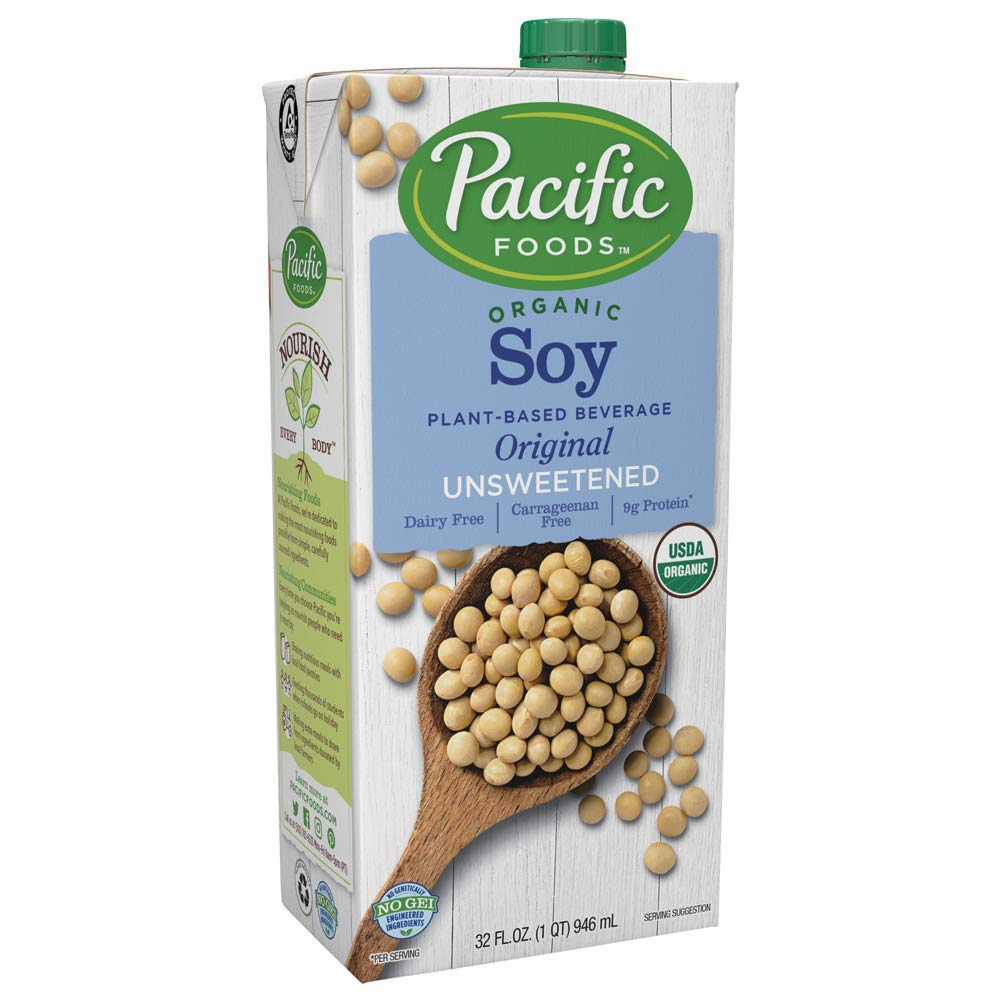 Pacific Foods Organic Unsweetened Soy Milk Original NonDairy Beverage