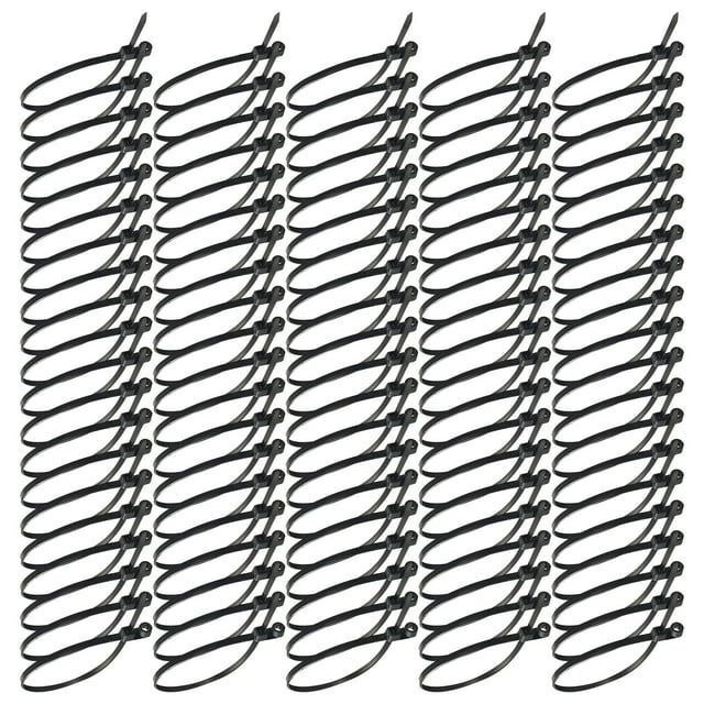 Attaches en Nylon de 12 Pouces avec Trou pour Vis Attaches Robustes Attaches Murales Sangles de Gestion de Tête Fixe pour Usage Intérieur Extérieur Automobile