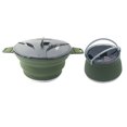 thumbnail image 2 of Utensilios de cocina portátiles para acampar Olla con asa Olla de agua plegable Tetera Vajilla, 2 of 9