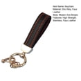 thumbnail image 7 of Tnobhg Faux Leather Keychain High Strength Stainless No Deformation Electroplated Anti-lost Braided Buckle Anti-break Car Key Ring Bag Pendant, 7 of 7