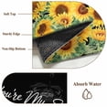 thumbnail image 6 of Entryway Rug 2'x3', Sunflowers Small Rug for Kitchen Bathroom Door Mat Indoor Entrance, Yellow Summer Botanical Elegant Pastoral Non-Slip Area Rugs Floor Mats Carpet Front Door Rugs, 6 of 8