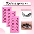 thumbnail image 4 of 5d False Eyelashes Large Volume, Thick And Curled Eyelashes Self-grafted R1z7, 4 of 8