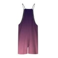 thumbnail image 4 of Xihbxyly Jumpsuits for Women Casual Womens Summer Casual Sleeveless Rompers Loose Spaghetti Strap Shorts Jumpsuit Linen Scoop Neck Wide Leg Jumpsuit with Pockets Purple XXL #3, 4 of 4