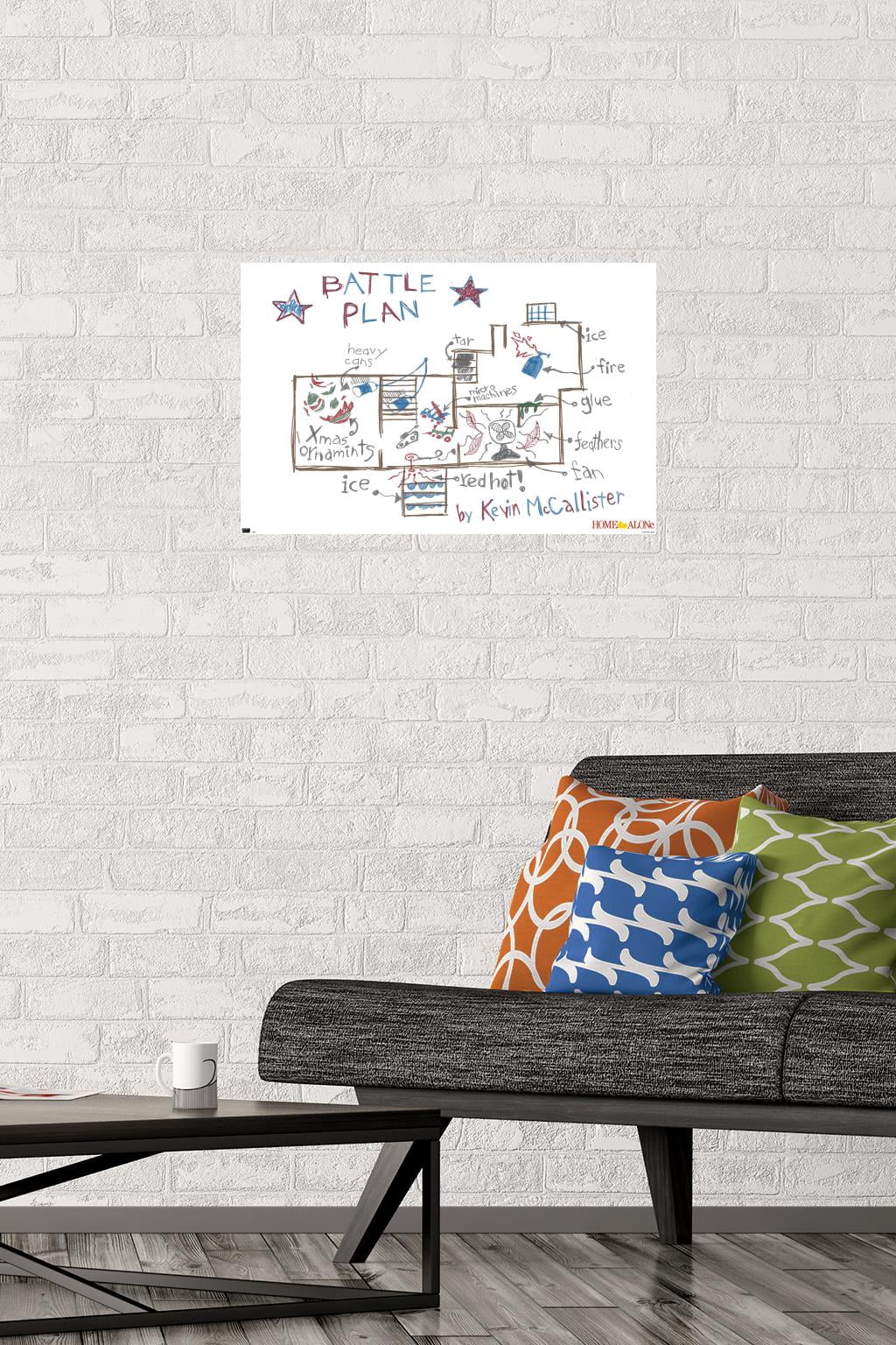 Home Alone - Map Wall Poster, 14.725" x 22.375"