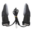 thumbnail image 4 of 1pair Motorcycle Turn Signal 12V High Brightness Front Rear LED Turn Signal Light for Versys 1000 2012 to 2018 Transparent, 4 of 5