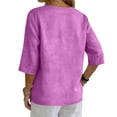 thumbnail image 5 of Womens Linen Button Down Shirts Lightweight Linen Blouses For Women Gauze Shirts For Women Gauze Tunic Tops For Women Cotton Boho Tops Gauze Shirts Boho Peasant Gauze Blouses Womens Gauze Tops, 5 of 8