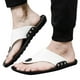 XZNGL Flip Flops Men Summer Rome Flip Flop Beach Slipper Comfortable T-Strap Open Toe Slipper – image 3 sur 6