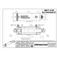 thumbnail image 4 of Hydraulic Cylinder 5 in bore x 20 in stoke Cross Tube Welded Double Acting 3500 PSI, 4 of 6