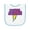 White and Light Blue, variant on Inktastic These Fools Put My Cape on Backwards&reg; Superhero Baby Terry Cloth Bib