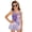 Cartoon Axolotl with Floral Accents & Starry Cloud Pattern, variant on Uourmeti Cute Black Cat Silhouette Skirted One-Piece Swimsuit for Girls - Quick Dry, Stretchy Swim Dress for Beach & Pool Vacations