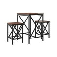 thumbnail image 1 of HomeFare Brookdale Table à Manger en Bois avec 2 Tabourets en Brun, 1 of 7