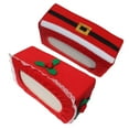 thumbnail image 6 of Pretyzoom 2-Pack Red Christmas Tissue Box Covers Decorative Holiday Table and Home Display Accessories, 6 of 8