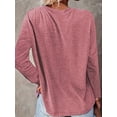 thumbnail image 2 of Zukuco Women's Long Sleeve Graphic Tshirts Funny Letter Print Crew Neck Pullover Tops Fall Shirts, 2 of 4