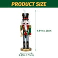 thumbnail image 2 of DRAFIDEEP Nutcracker Decor Green Plastic 1Pack 10.02x2.95x2.95in, 2 of 8