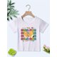 thumbnail image 2 of Camiseta informal de manga corta con estampado de lazo de dibujos animados para niña, top informal y cómodo, camiseta de verano con cuello redondo y manga corta, el mejor regalo para niño y niña., 2 of 8