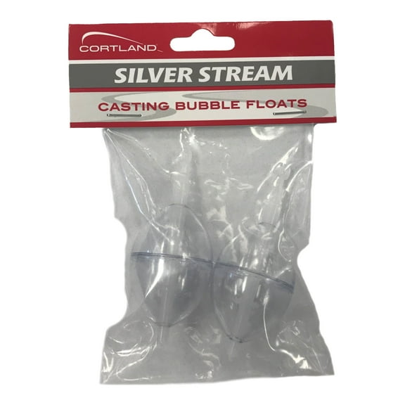 Cortland Silver Stream Casting Bubble Floats, 2 Count, 1.75 Inch, 664463
