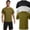 Black Gray Green, variant on Taigaofy 3 Pack Men's Athletic Shirts Breathable Basketball Short Sleeve Cool Dry Base Layer Undershirt Running Black Gray Navy L