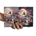thumbnail image 3 of Spooky Halloween Night Witch Toy Fox Terrier Glowing Pumpkins Travel Passport Wallet Dog Lover PU Leather Passport Holder Cover - 12015, 3 of 5