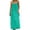 Mint Green, variant on AoDai Lady's backless halter-neck dress, casual home wear, solid-color sleeveless long dress, back strap design