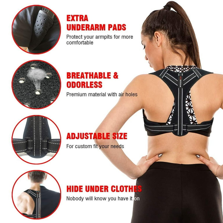 Posture Corrector for Women, Adjustable Back Posture Corrector for Men,  Effective Comfortable Best Back Brace for Posture Under Clothes, Back Support  Posture Brace for Shoulder and Back Pain Relief 