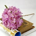 thumbnail image 1 of Ayyufe 1 Bouquet Faux Artificial Silk Flower Hydrangea Leaves Wedding Party Decor Craft, 1 of 7