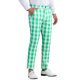 thumbnail image 4 of Pantalones de cuadros INSPIRE CHIC para hombre, corte regular, frente plano, pantalones de negocios de color contrastante, 4 of 6