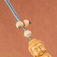 thumbnail image 1 of Car Pendant Decorative Hand Carved Lotus Rearview Mirror Hanging Ornament Car Styling Accessory for Good Luck Buddha Blue, 1 of 2