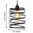 thumbnail image 5 of Kiven Plug in Pendant Light, Industrial Hanging Light Fixture with Remote and Iron Cage Lampashe, E26 Socket Dimmable Pendant Light for Bedroom Hallway Kitchen, 5 of 7