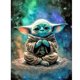 thumbnail image 1 of (DG490) Lleno Diamantes Serie Dibujos Animados Yoda Resina Diamante 30 * 40 CM, 1 of 9