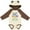 Natural & Brown w Ears, variant on Inktastic After Every Storm, There is a Rainbow of Hope Here I Am Boys or Girls Long Sleeve Baby Bodysuit