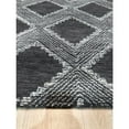 thumbnail image 4 of EORC Charcoal Hand-Tufted Wool Contemporary Spring Rug, 5' x 8', 4 of 4