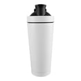 thumbnail image 4 of Taza de agua aislada deportiva 750 ml Taza de agua aislada de acero inoxidable con boca roscada de doble capa para viajes de gimnasio Blanco, 4 of 14
