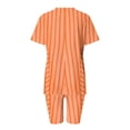 thumbnail image 3 of Blouses pour Femmes, Blouse à Col en V Imprimée pour Femmes, Hauts à Manches Courtes, Shorts, Ensembles de Tenue Décontractée, 3 of 5