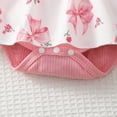 thumbnail image 6 of LAPAKIDS Baby Girl Ruffled Dress 2-Piece Floral Prints Romper Dress Summer with Headband,3-6 Months, 6 of 7