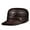Silver Yellow brown, variant on New Men Spring/Winter Genuine Leather Black/Brown Flat Baseball Caps Male 54-62 Cm Customized Size Outdoor Golf Ha ,Fashion Design