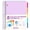 Purple, variant on SUNEE 5 Subject College Ruled Spiral Notebook, 400 Pages, 8.5 x 11 Inches, Black