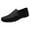 Black, variant on XIMIN Men's Prom Dress Loafers Leather Business Solid Color Prom Non Slip Low Top Comfortable Breathable Slip On Block Heel Anti-Slip Lightweight Shoes