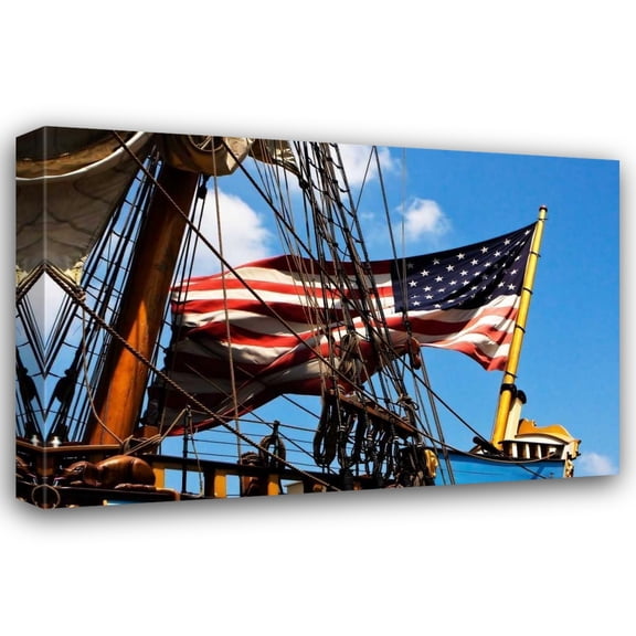 Alan Hausenflock 32x23 Gallery Wrapped Canvas Wall Art Titled - Patriotic II